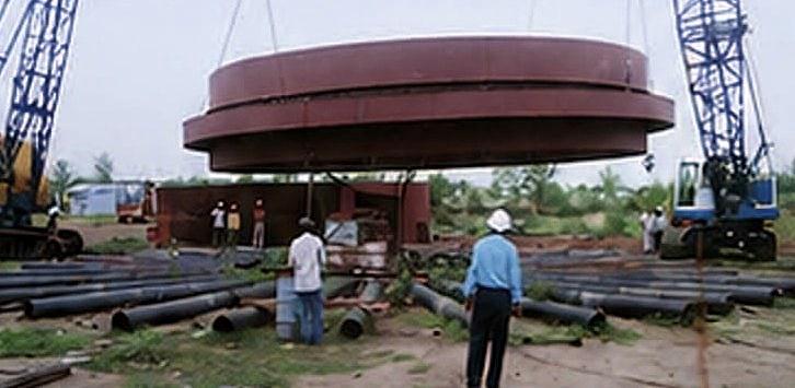 Heavy Fabrication by KVK Industries at VTPS Ibrahimpatnam — Stage IV