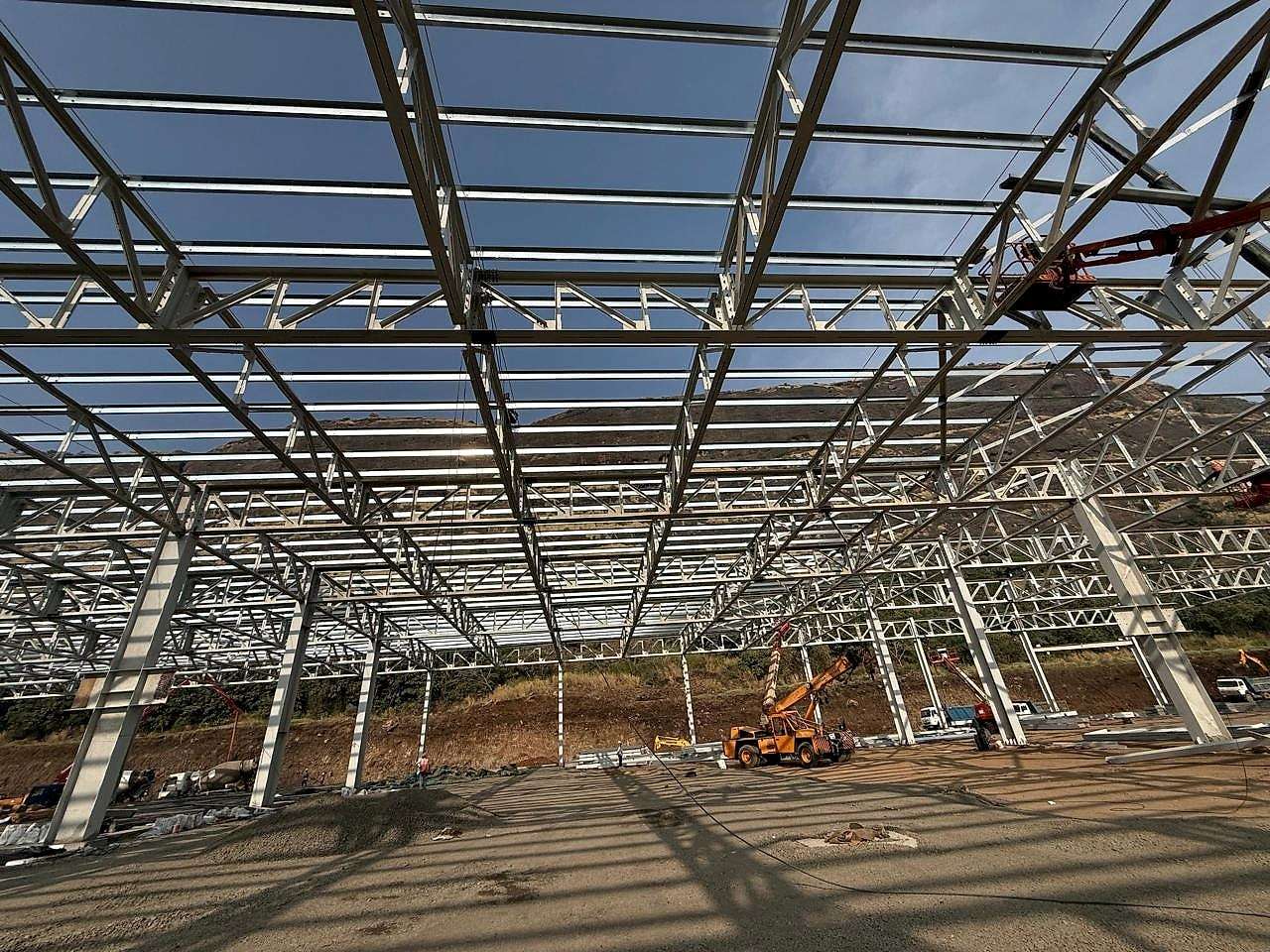 Heavy Structures & PEB by KVK Industries at Hyundai Plant Structure, Pune