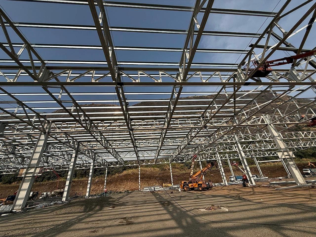 Heavy Structures & PEB by KVK Industries at Hyundai Plant Structure, Pune