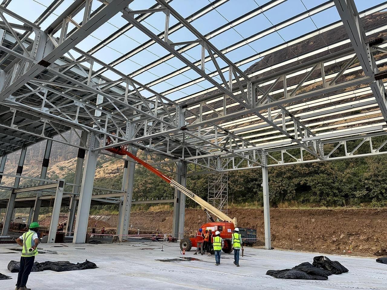 Heavy Structures & PEB by KVK Industries at Hyundai Plant Structure, Pune