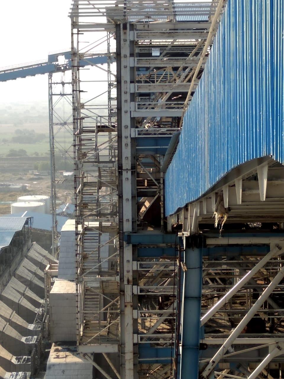 Heavy Structures & PEB by KVK Industries at NTPC Solapur