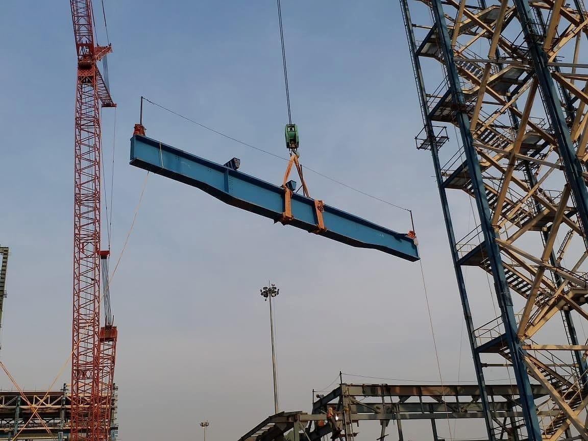Structural Erection by KVK Industries at NTPC Solapur