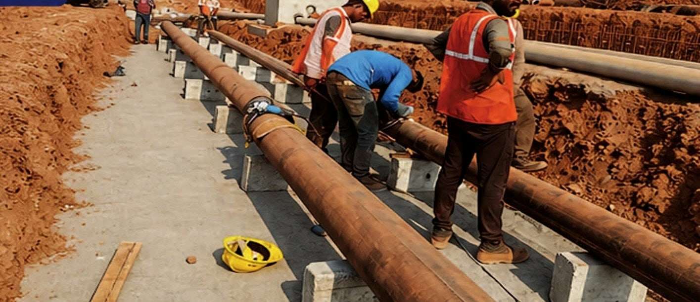 Industrial Piping by KVK Industries at NTPC Solapur